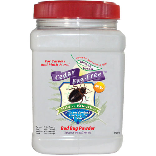 Bed Bug Powder 3 lbs - Kills bugs in the carpet.